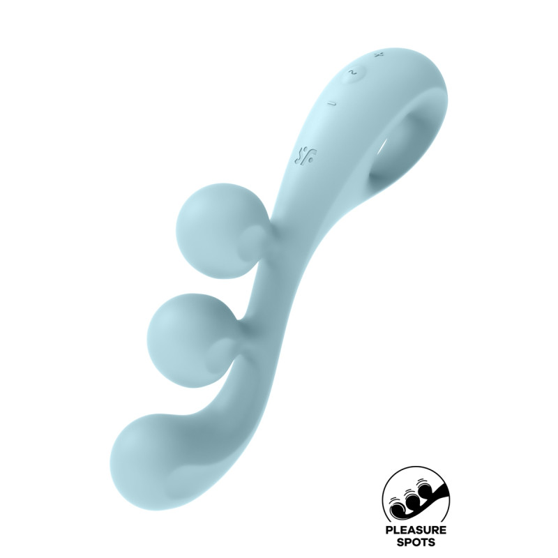 Multi-vibromasseur Tri Ball 2 bleu