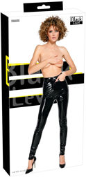 Pantalon vinyle noir brillant 5 poches Noir
