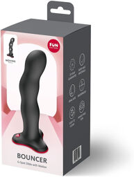 Dildo flexible avec vibrations silencieuses et ventouse puissante noir Noir