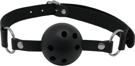 Bâillon Boule Respirant - Noir