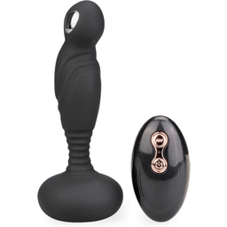Vibromasseur anal Stimulateur prostatique vibration et électrostimulation Venezia - Noir