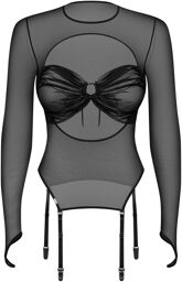 Aurorium blouse à manches longues noires Noir