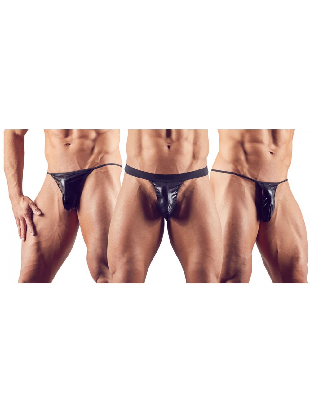 Set de 3 Strings Triangles Noirs