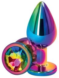 Plug Anal Bijou Rear Assets Multicolor Medium Arc-en-ciel