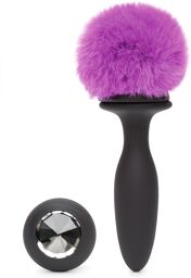 Plug anal vibrant rechargeable noir et violet