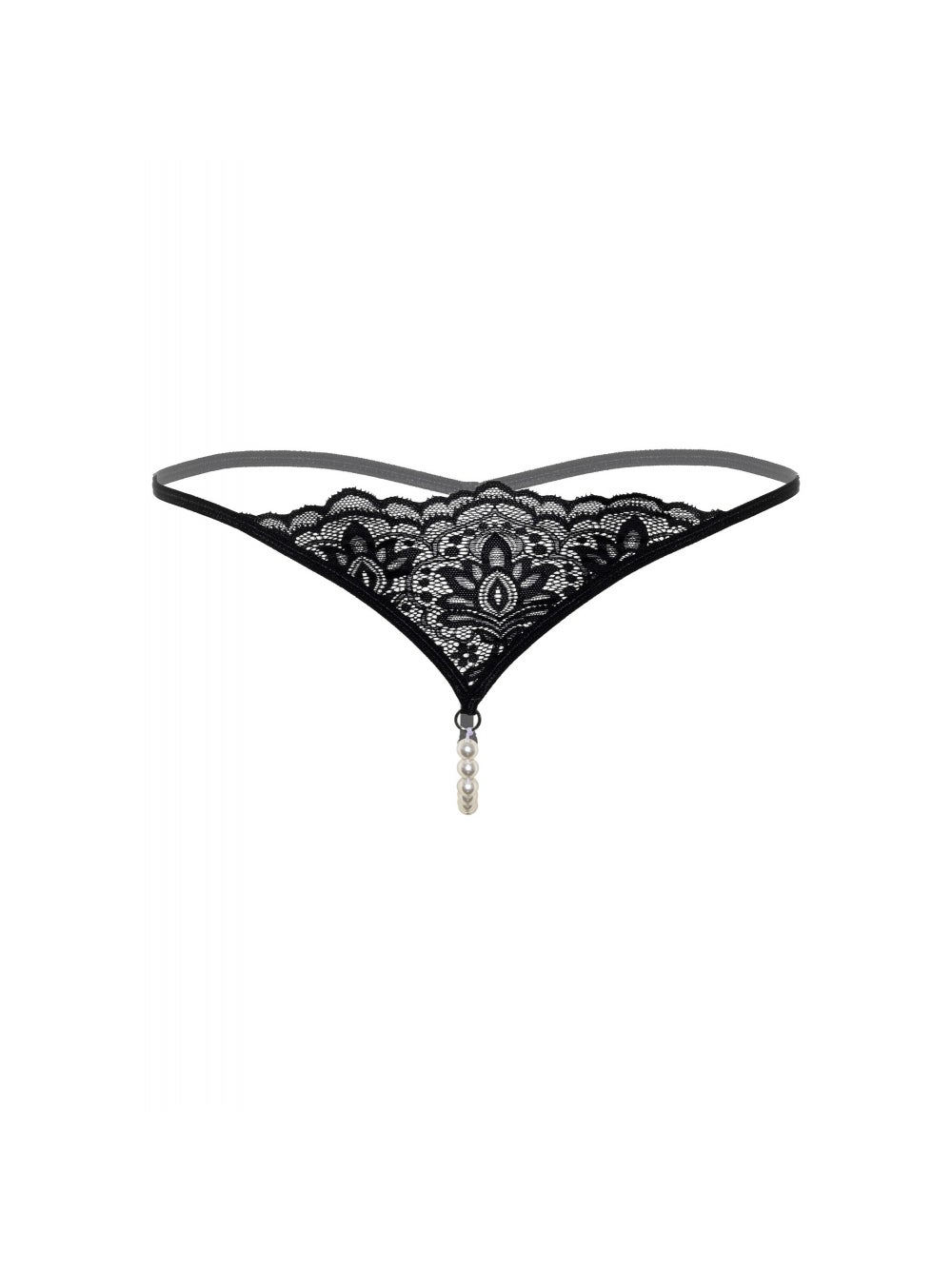 String Perles & Dentelle Noir