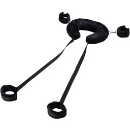 Kit de Bondage Confortable avec Coussin et Attaches pour Poignets et Chevilles