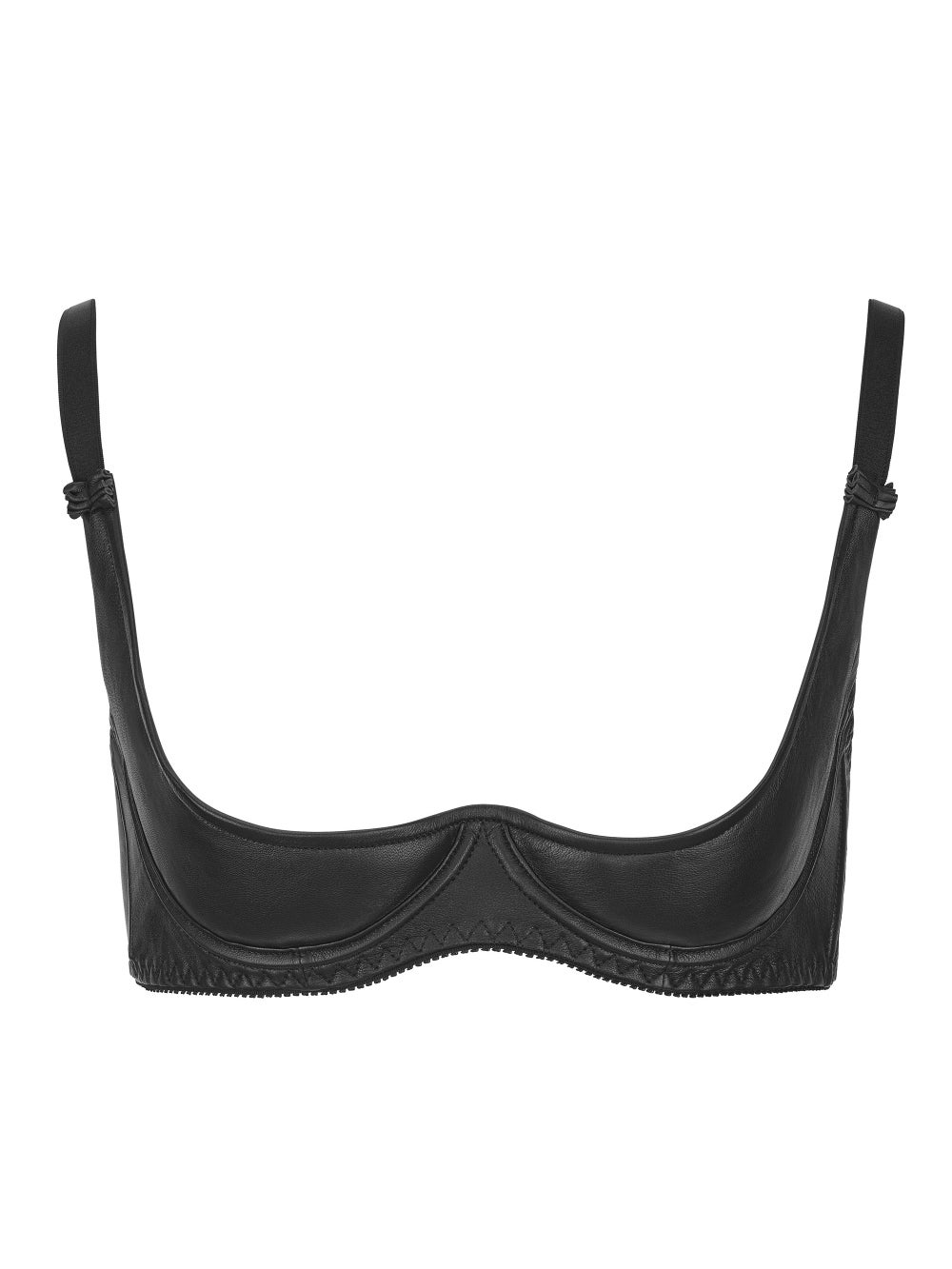 Soutien Gorge Quart Cup en Cuir