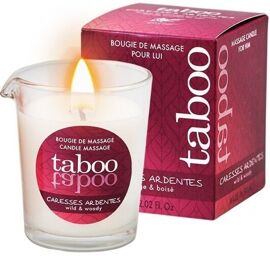 Bougie de Massage Tabou pour Lui Caresses Ardentes Arôme de Fougère - 60 gr