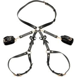 - Harnais de bondage avec nœuds M/L - Noir