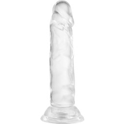 Gode Ventouse Réaliste Transparent 13cm