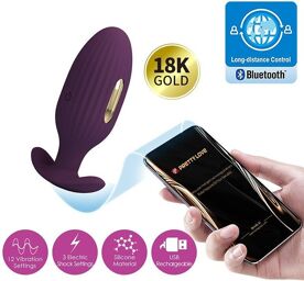 Jefferson - Buttplug à chocs électriques avec App Control - Violet