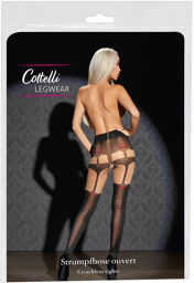Collants avec jarretelles Noir