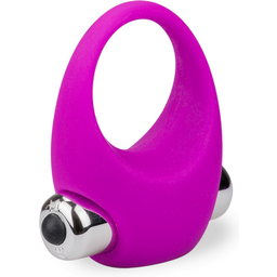 Anneau pénis ring vibrant en silicone médical Flirt - Cockring penien pour homme et couple - Violet