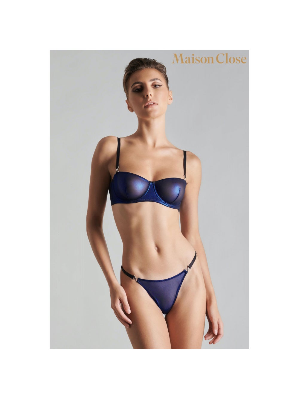 Soutien-Gorge Balconnet Blue Angel Tulle Bleu