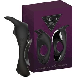 - Zeus Dual Vibe Cock Ring Black