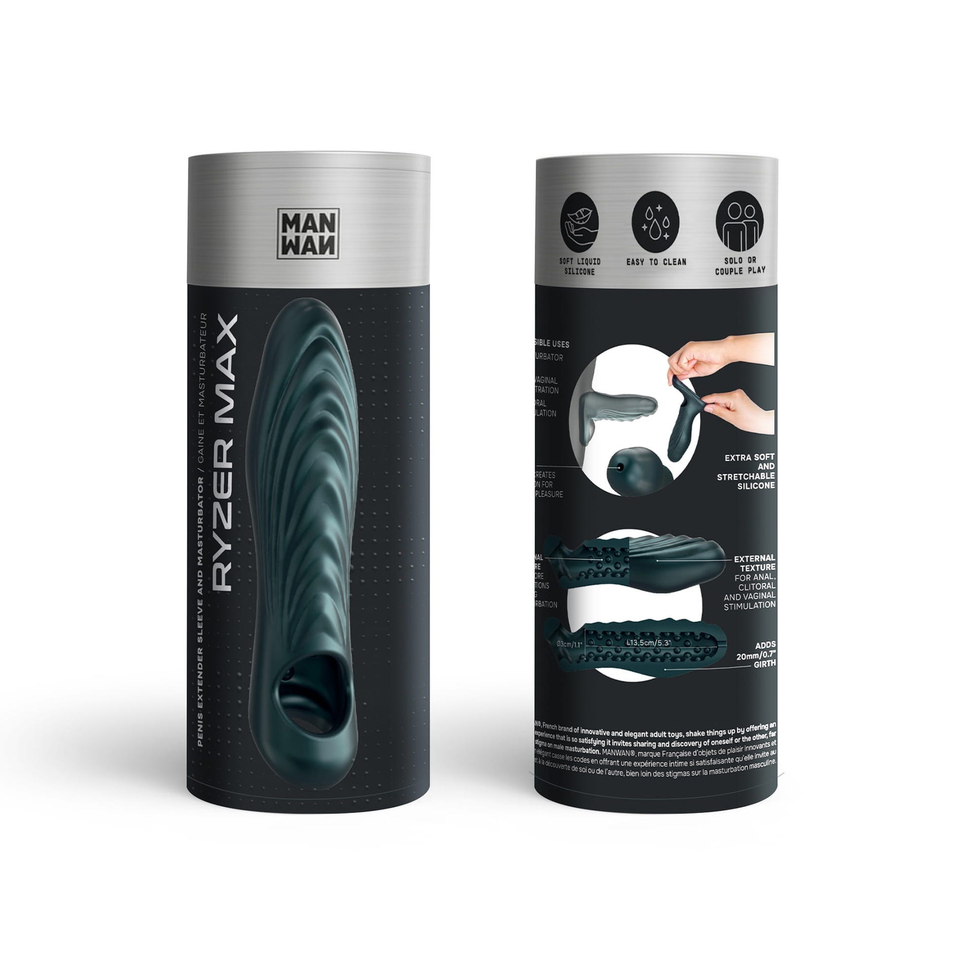 - Ryzer Max Pine Grey - Gaine pénis