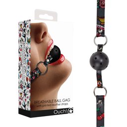 Bâillon Boule Respirant Tattoo Style