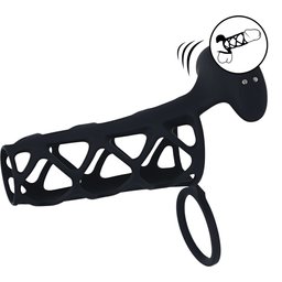 Gaine Vibrante Cage Silicone Et Cockring