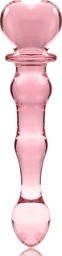 LE 21 GODE EN VERRE BOROSILICATE 20,5 X 3,5 CM ROSE