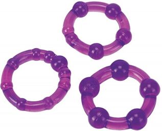 Lot de 3 Cockrings Pro Rings Violet
