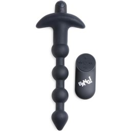 BANG! - 28X Boules Anales Vibrantes en Silicone avec Télécommande - Noir