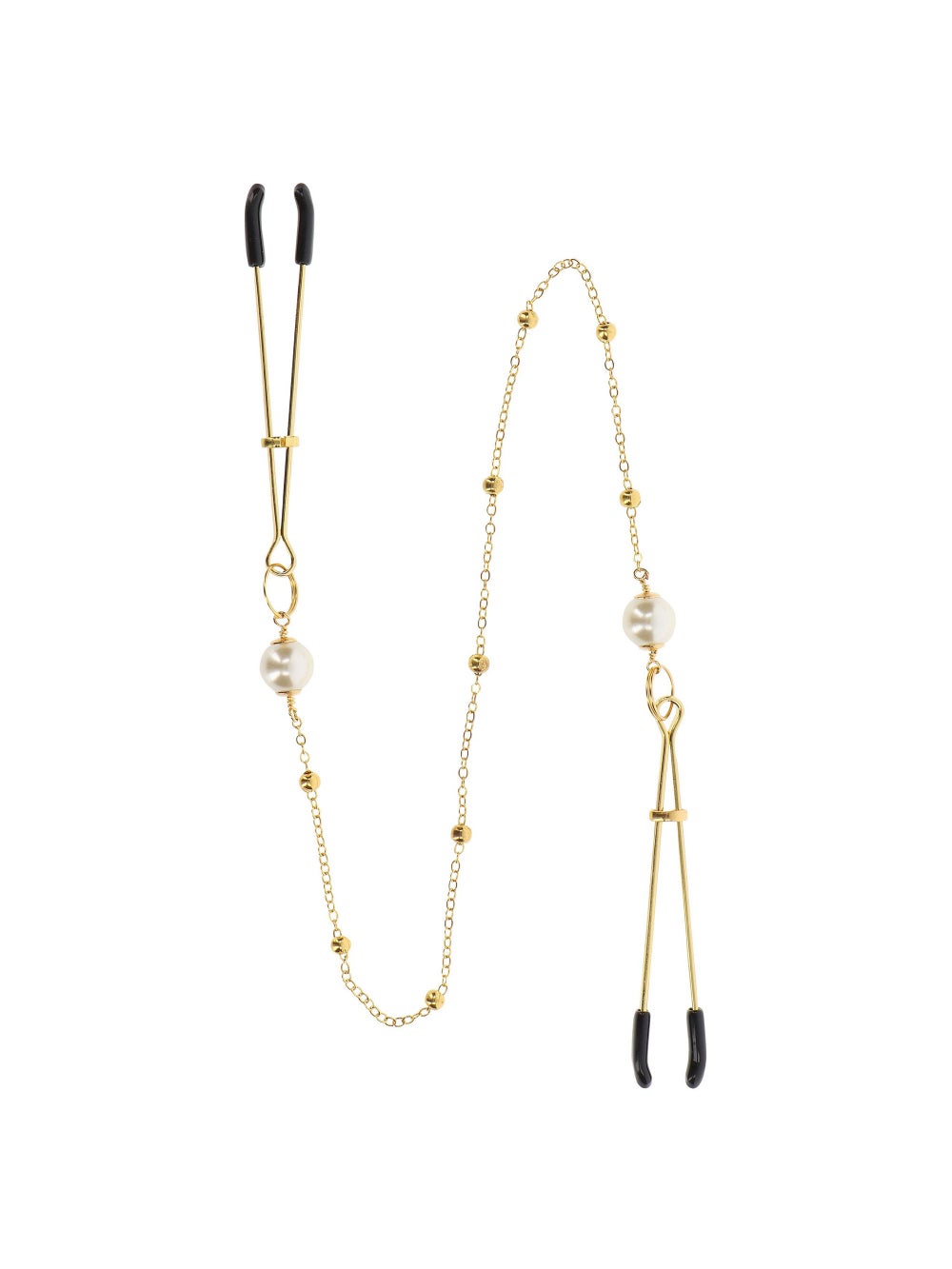 Pinces à Tétons Tweezers Pearl & Deluxe Chain Nipple Play