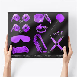 Set bondage complet de 10 pièces pour jeux BDSM