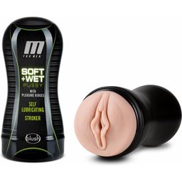 M for Men - Soft and Wet - Masturbateur avec nervures stimulantes - Autolub