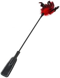 Double Pleasure Whip - Rouge + Noir
