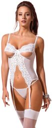 Silentia corset & string blanc Blanc