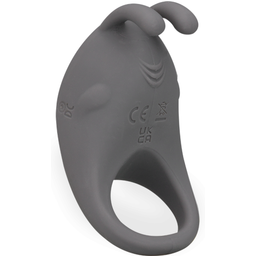 Anneau pénis ring vibrant en silicone Generous - Cockring penien pour homme et couple - Gris