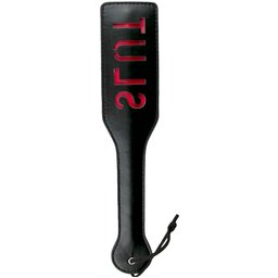 Easytoys Fetish - Batte noire en cuire - Slut