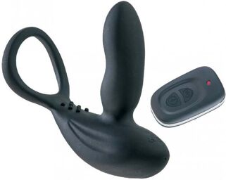 Stimulateur Prostatique Télécommandé Cockring Love Rider Noir