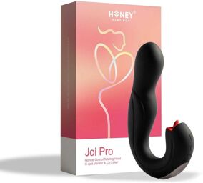 Joi Pro 2 Black - Vibrateur - Lécheur de Clitoris Rotatif à Tête Télécommandée Point G