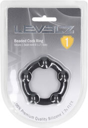 Cockring en silicone perlé - S - 30mm - Noir