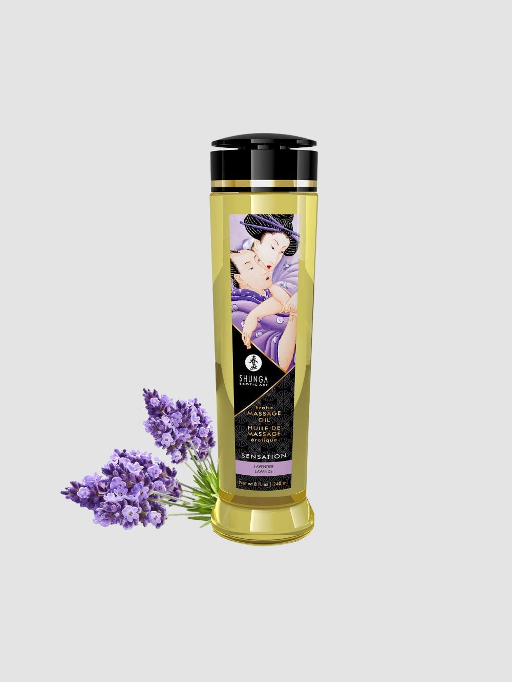 Huile de massage érotique Lavande Shunga 240 ml