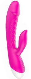 Vibromasseur rabbit rose chauffant 10 programmes USB