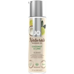 JO - Naturals Huile de massage à la noix de coco et au citron vert - 120 ml
