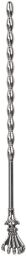 Tige d'urètre en métal Skeleton S 15cm - Diamètre 6mm