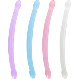Double Dildo Crystal Clear