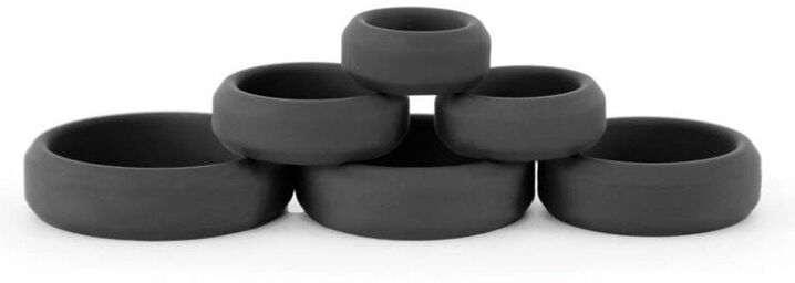 Lot de 6 cockrings silicone