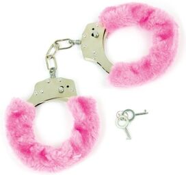 Menottes fourrure rose