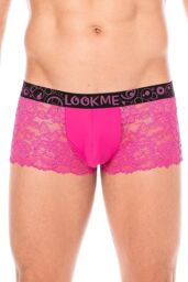 Boxer magenta en dentelle délicate Magenta