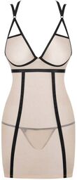 Nuisette Nudelia Satiné Beige & Noir Beige