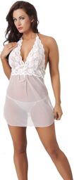 Robe dentelle blanche Blanc