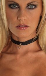 Collier cuir noir