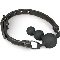 Bâillon à balle avec perles en silicone