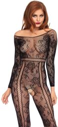 Long sleeved bodystocking 89209 Noir