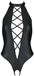Body Ouvert Nancy Cuir Leather Collection Noir Noir